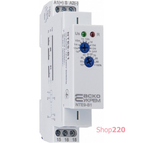 Реле задержки времени отключения NTE9-B1 AC/DC 12-240V A0010240003