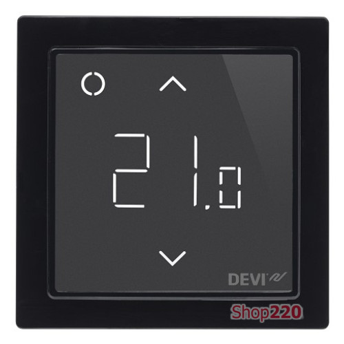 Терморегулятор Devireg Smart с Wi-Fi, черный, 140F1143 Devi