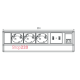 Блок розеток на стол 220В + USB + RJ45, черный, Axessline Desk Kondator