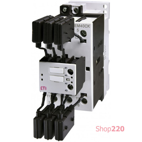 Контактор для конденсаторной батареи CEM CK 40.01N (40 кВАр, 400-440V) ETI 4643822