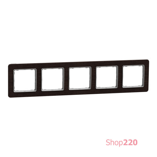 Рамка 5-постов, венге, Sedna Design Schneider Electric SDD381805U