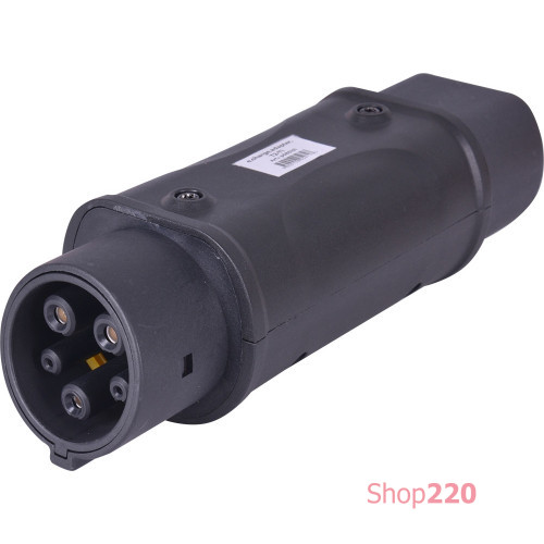 Переходник из Т2 на Т1, монолит, 32А, e.charge.adapter.T2-T1 Enext p085101