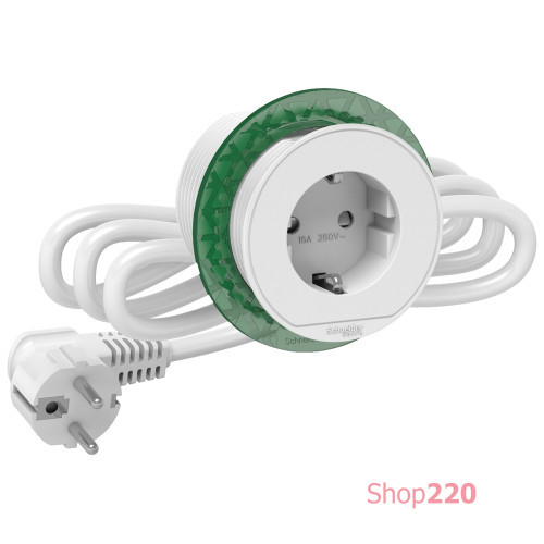 Розетка в стол 220в, белый, INS44000 Schneider Electric