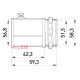Ввод металлический винтовой, e.industrial.pipe.dir.screw.2" Enext i0460006