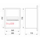 Щит металлический на 12 модулей встраиваемый, e.mbox.stand.w.12.z ENEXT s0100021 (эконом)