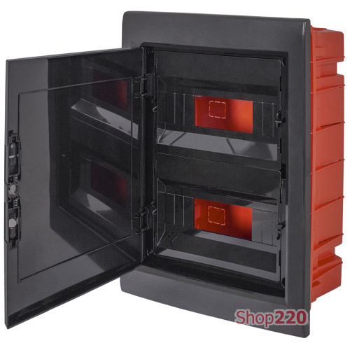 Щит черного цвета на 24 модуля, встраиваемый, e.plbox.pro.w.24b.black ENEXT CP12924B