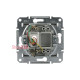 Розетка телефонна RJ-11, сталь, EPH4100162 Asfora Schneider