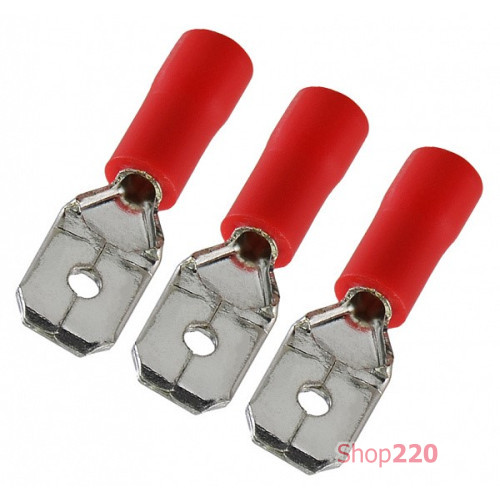 Коннекторы с изоляцией 1,25-250 6,35x0,5/0,8 (100 шт.), "папа" МDD A0060020011