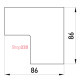 Внутренний угол для короба 60х60мм, e.trunking.blend.in.stand.60.60 Enext s4033016