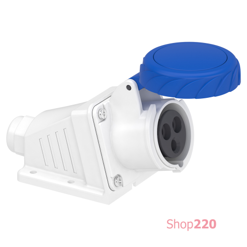 Розетка настенная, 16А, 2P+E, IP67, 250В, винтовая PKF16W723