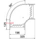 Угловая секция 90°, 85х200 мм, FS (18-22 мкм) 6036702