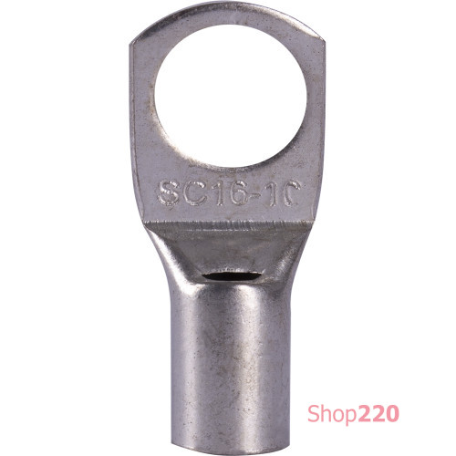 Кабельный наконечник 16 мм кв под пайку, луженая медь, e.end.stand.c.16, D10.5 Enext s19020