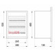 Щит металлический на 36 модулей, встраиваемый, e.mbox.stand.w.36.z ENEXT s0100026 (эконом)