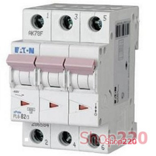 Автоматический выключатель Moeller PL6 С 50A 3пол., PL6-C50/3