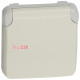 Розетка влагозащищенная IP55 (для улицы), белый, 69639 Legrand