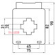 Трансформатор тока 100/5 А, класс 0.5, габарит 30, e.trans.stand.100.5.30 ENEXT s065103