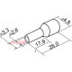Наконечники трубчатые 4мм кв, НТ 4,0-18 серые (100 шт.) A0060010030