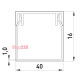 Короб пластиковый 40х16 мм, e.trunking.stand.40.16 Enext s033006