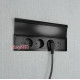 Блок розеток в стол 3х220В + USB тип А+С, черный, Versalid ASA 060.39F.00011