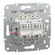 Розетка компьютерная RJ45 кат.6 двойная, белый, Schneider Asfora