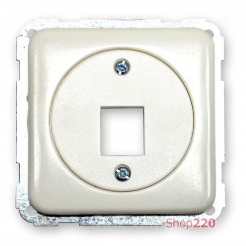 Корпус для одного разъема RJ-12/RJ-45 Keystone, белый, Polo Regina 13008404