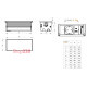 Блок розеток в стол 2х220В + USB тип А+С, черный, Versalid ASA 060.39F.00052