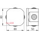 Монтажная коробка 80х50, IP55, e.db.pro.80.50 Enext p016001