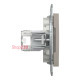 Розетка комп'ютерна RJ45, бронза, EPH4300169 Asfora Schneider
