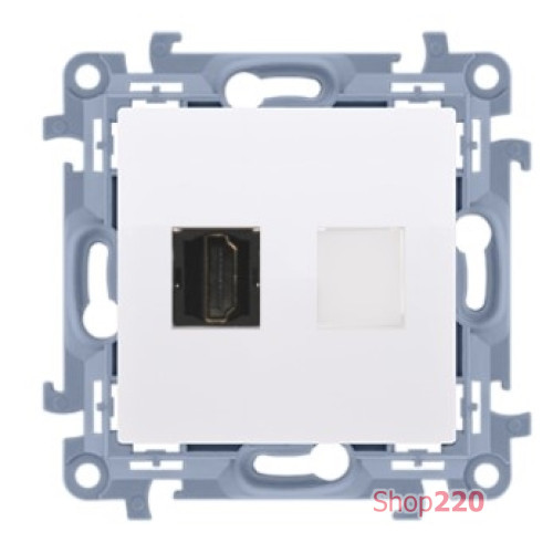 Розетка HDMI, белый, SIMON10
