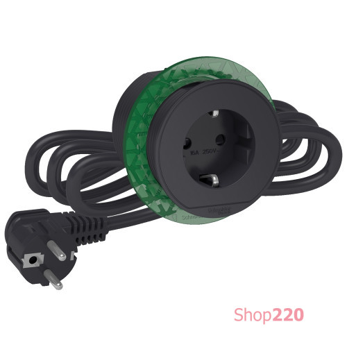 Розетка в стол 220в, антрацит, INS44001 Schneider Electric