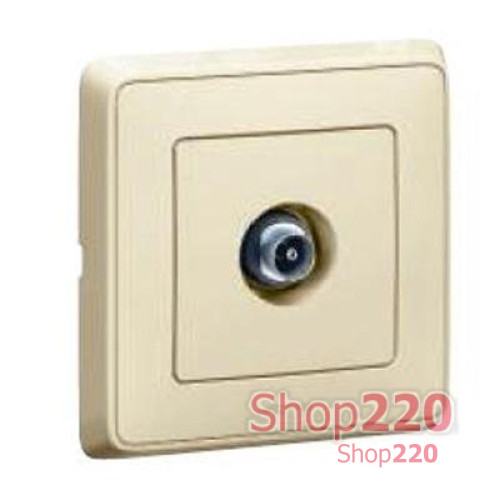 Механизм розетки TV оконечной, слоновая кость, 773779 Legrand Cariva
