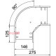 Угловая секция 90°, 60х150 мм, FS (18-22 мкм) 6036562
