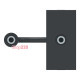 Розетка Minijack, антрацит, 1 модуль, Unica New Schneider NU343354
