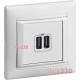 Розетка USB, белая, 770470 Legrand Valena