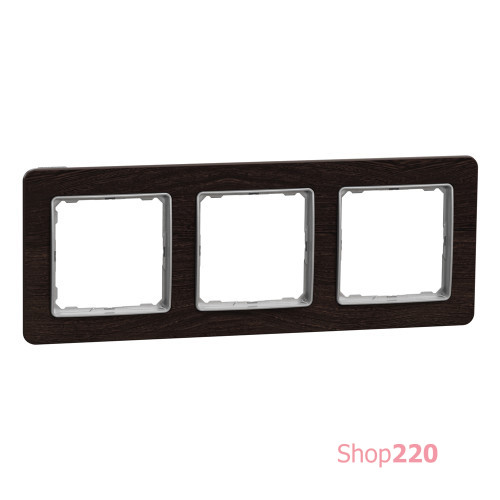 Рамка 3-поста, венге, Sedna Design Schneider Electric SDD381803U