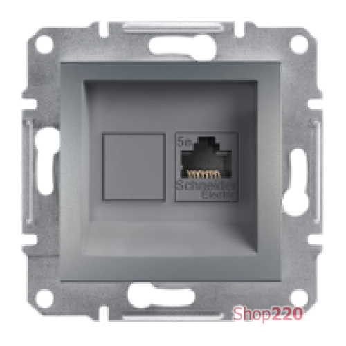 Розетка комп'ютерна RJ-45, STP, сталь, EPH5000162 Asfora Schneider