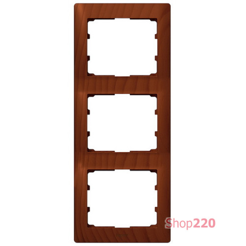 Рамка 3 поста, черешня, вертикальная 771977 Legrand