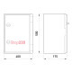 Щит ударопрочный 400х500х175мм с прозрачной дверцей, IP65, e.plbox.400.500.175.tr Enext