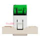 Розетка компьютерная RJ45, 6 UTP, бежевый, 2 модуля, Unica New Schneider NU341544