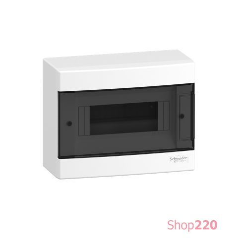 Электрический щит на 8 модулей, навесной, дымчатая дверь, Easy9 EU Schneider Electric EZ9EUC108