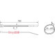 Хомуты кабельные CHS 760х9 мм белые (упак 100шт) A0150090102