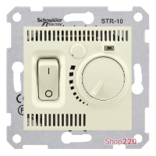 Термостат для электронагревательных приборов, кремовый, Sedna SDN6000123 Schneider