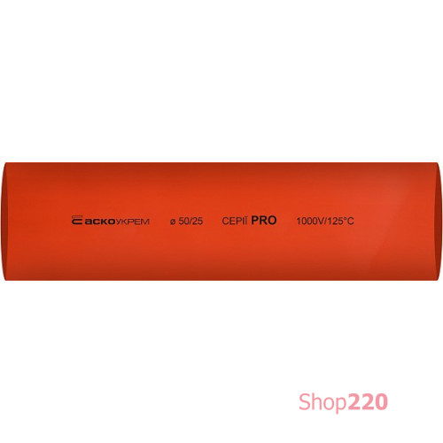 Термоусадочная трубка d=50/25 мм (1м) красная серии PRO A0150040607