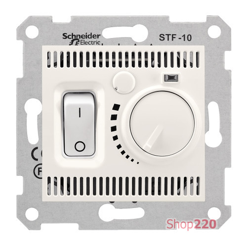 Термостат для теплого пола, кремовый, Sedna SDN6000323 Schneider