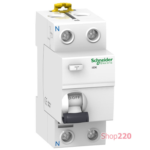 УЗО 25А, 300мА, 2 полюса, тип АС, iID K Acti9 Schneider Electric A9R75225