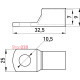 Кабельный наконечник 25 мм кв под пайку, луженая медь, e.end.stand.c.25, D10.5 Enext s19021