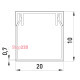 Короб пластиковый 20х10 мм, e.trunking.stand.20.10 Enext s033004