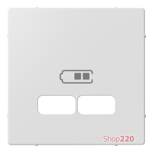 Накладка USB розетки, активный белый, Merten MTN4367-0325