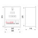 Корпус для 3ф. электронного счетчика + 12 модулей, встраиваемый, e.mbox.stand.w.f3.12.z.e Enext s0100072