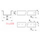 Din-рейка, 1 метр, e.din.stand.rail.101 Enext s023001